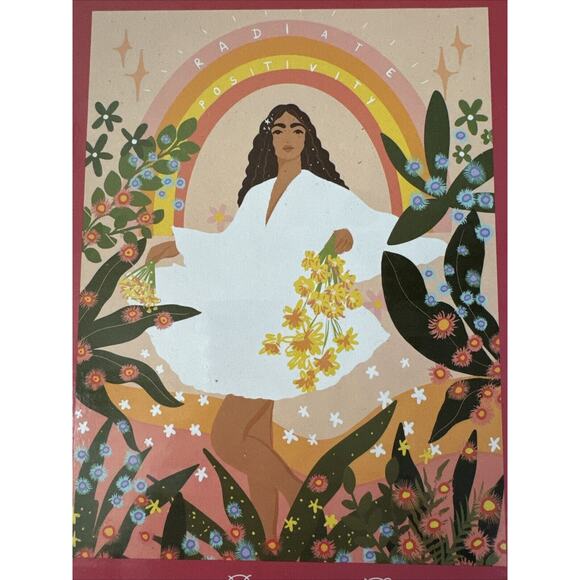 500 Pcs Puzzle Jigsaw 'Radiate Positivity'Table Games 24” x 18” Illustrate Pink - Picture 10 of 11